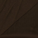 Polyester Stretch Rib Knit Fabric, 200 gsm, 190 cm — Brown — photo 1
