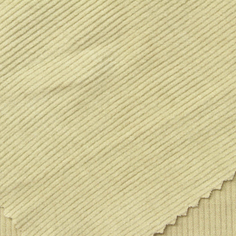 Viscose Acrylic Stretch Rib Knit Fabric, 226 gsm, 165 cm — Khaki