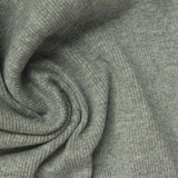 Heather Grey Marl Rib Knit, Cotton, 400 gsm — photo 1