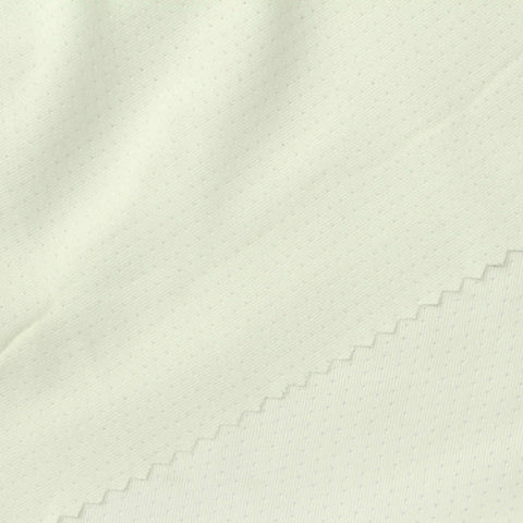 Cream Tone-on-Tone Birdseye Knit, Polyester