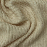 Light Beige Marl Rib Knit, Poly-Viscose, 255 gsm — photo 1