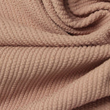 Polyester Stretch Rib Knit Fabric, 270 gsm, 165 cm — Pink — photo 1