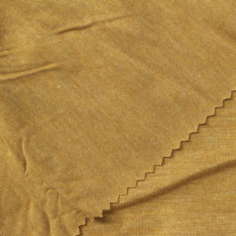 Mustard Marl Jersey Knit, Viscose-Poly, 160 gsm