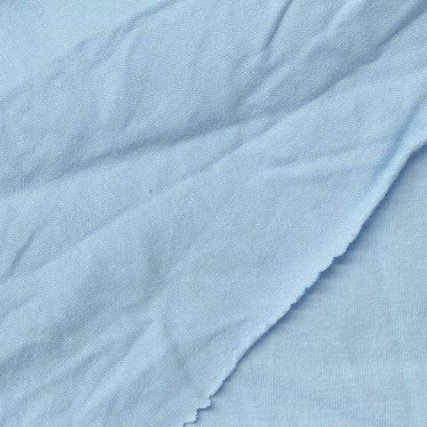 100% Cotton Jersey Knit Fabric, 160 gsm, 188 cm — Blue