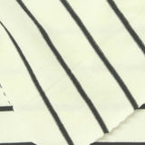 Dark Grey Horizontal-Stripe Jersey Knit, Viscose, 285 gsm — photo 1