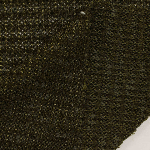 Dark Green Marl Rib Knit, Poly-Viscose, 328 gsm