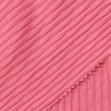 Jacquard Cotton Polyester Rib Knit Fabric, 160 gsm, 156 cm — Pink — photo 1