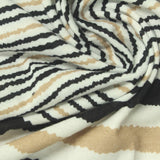Black Horizontal-Stripe Jersey Knit, Polyester, 180 gsm, 160 cm, ref EF-253463 — photo 1