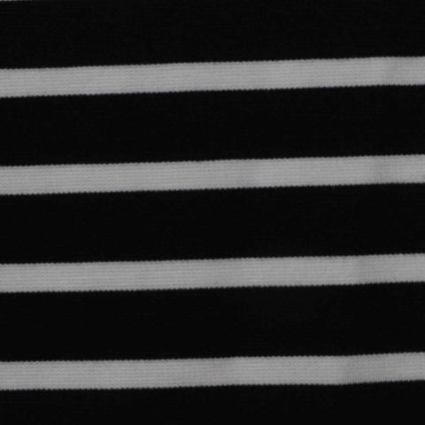 Black Diagonal-Stripe Knit, Nylon-Viscose