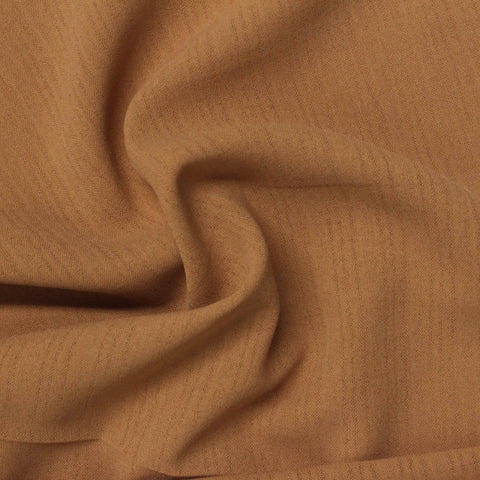 Striped 100% Polyester Chiffon Fabric, 160 gsm, 150 cm — Brown