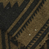 Dark Brown Geometric Jacquard, Polyester — photo 1