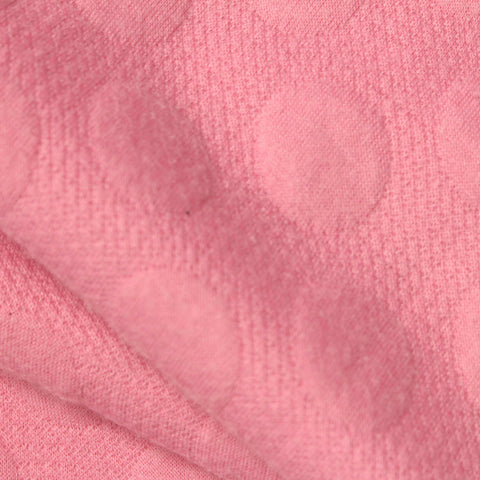 Jacquard Polyester Stretch Knit Fabric, 310 gsm, 155 cm — Pink