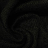Polyester Stretch Interlock Knit Fabric, 220 gsm — Black — photo 1