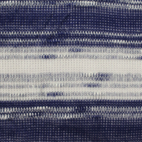 Navy Horizontal-Stripe Chunky Knit, Viscose-Poly, 200 gsm, 150 cm, ref EF-219090