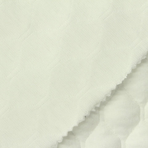 Cream Honeycomb Jacquard, Polyester