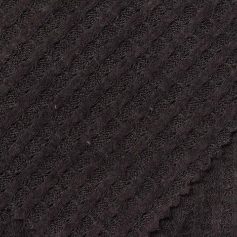 Polyester Viscose Stretch Waffle Knit Fabric, 195 gsm, 160 cm — Brown