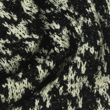 Black Houndstooth Bouclé, Poly-Cotton — photo 1