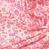 Pink Floral Woven, Viscose, 120 gsm — photo 1