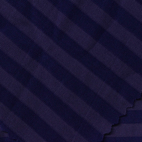Purple Horizontal-Stripe Jersey Knit, Polyester, 180 gsm