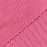 Polyester Viscose Stretch Rib Knit Fabric, 255 gsm — Pink — photo 1