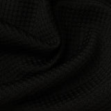 Polyester Stretch Knit Fabric, 269 gsm, 160 cm — Black — photo 1
