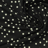 White Polka-Dot Mesh, Polyester — photo 1