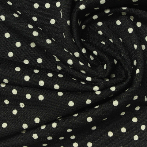 White Polka-Dot Mesh, Polyester