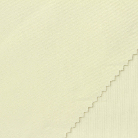 Polyester Modal Stretch Rib Knit Fabric, 300 gsm, 160 cm — Yellow