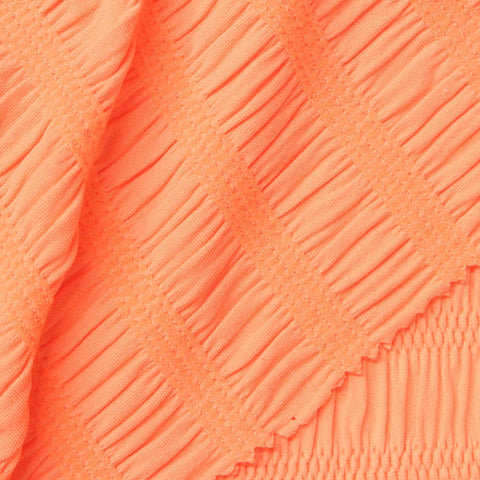 Nylon Stretch Crepe Fabric, 245 gsm, 96 cm — Orange