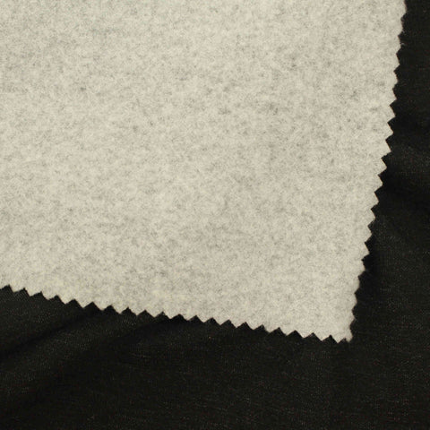 Brushed Viscose Polyester Stretch Denim Fabric, 300 gsm, 155 cm — Black