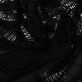 Black Geometric Lace, Polyester, 95 gsm — photo 1