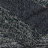 Dark Green Horizontal-Stripe Jersey Knit, Poly-Viscose — photo 1