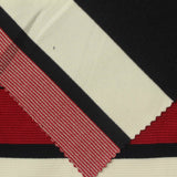 Cream Horizontal-Stripe Knit, Viscose-Poly, 330 gsm — photo 1
