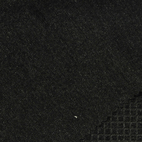 Dark Grey Check Jacquard, Viscose-Poly
