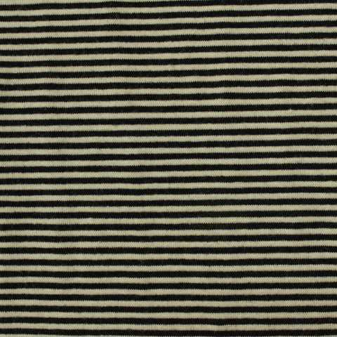 Black Stripes Jersey Knit, Poly-Viscose, 253 gsm