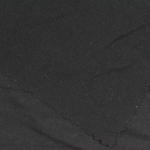Polyester Stretch Jersey Knit Fabric, 150 gsm, 175 cm — Black, ref EF-248945