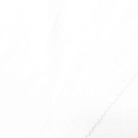 Polyester French Terry Fabric, 259 gsm, 170 cm — White