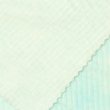 Printed Viscose Stretch Rib Knit Fabric, 220 gsm — Blue — photo 1