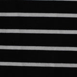 Black Diagonal-Stripe Ponte Knit, Poly-Viscose — photo 1