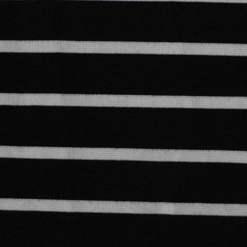 Black Diagonal-Stripe Ponte Knit, Poly-Viscose