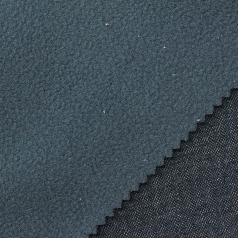 100% Polyester Denim Fabric, 420 gsm, 183 cm — Navy