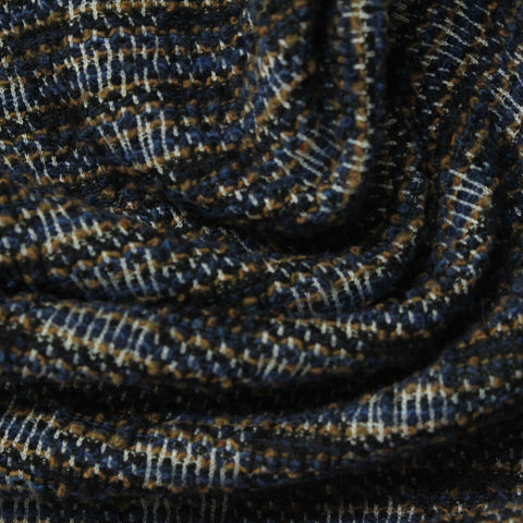 White Textured Bouclé, Polyester