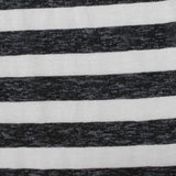 Black Diagonal-Stripe Jersey Knit, 100 gsm — photo 1
