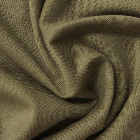 100% Cotton Jersey Knit Fabric, 133 gsm, 160 cm — Khaki