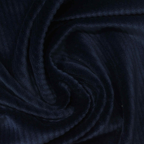 Polyester Stretch Knit Fabric, 240 gsm, 185 cm — Navy