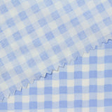 Light Blue Check Poplin, Cotton-Poly — photo 1