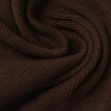 Polyester Cotton Stretch Rib Knit Fabric, 430 gsm, 60 cm — Brown — photo 1