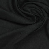 Brushed Polyester Stretch Jersey Knit Fabric, 170 gsm — Black — photo 1