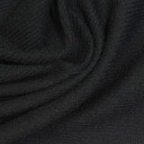 Polyester Viscose Stretch Knit Fabric, 250 gsm, 150 cm — Black — photo 1