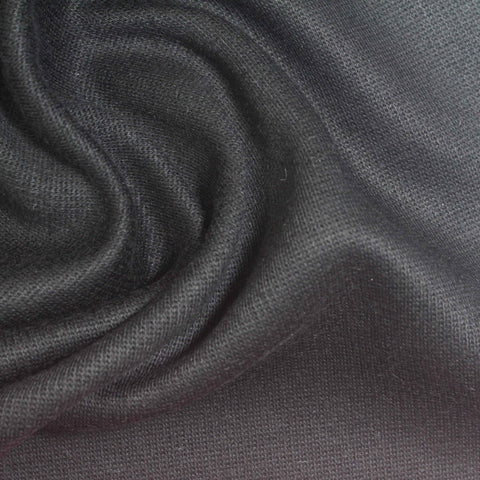 Charcoal Rib Knit, Cotton-Poly